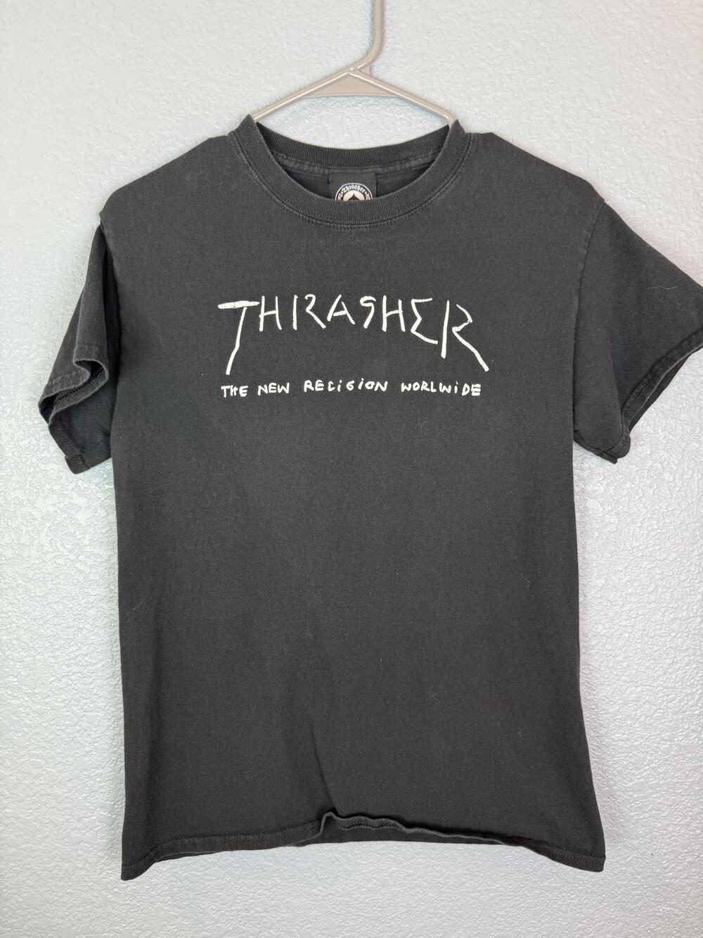 Thrasher Shirt Mens Small The New Religion Worldwide Skateboarding Graphic Tee